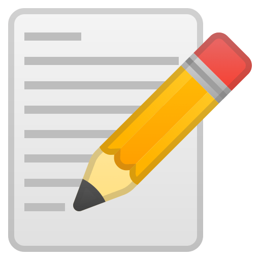 writing on notebook icon